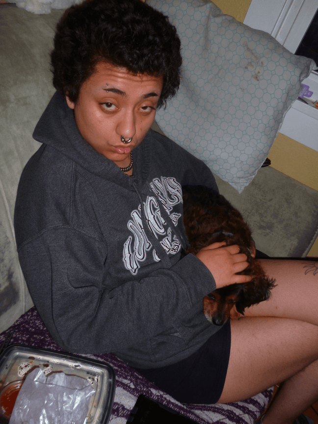 silly photo of my boyfriend, David