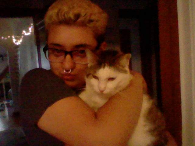 David holding Herman and being oh so cute.